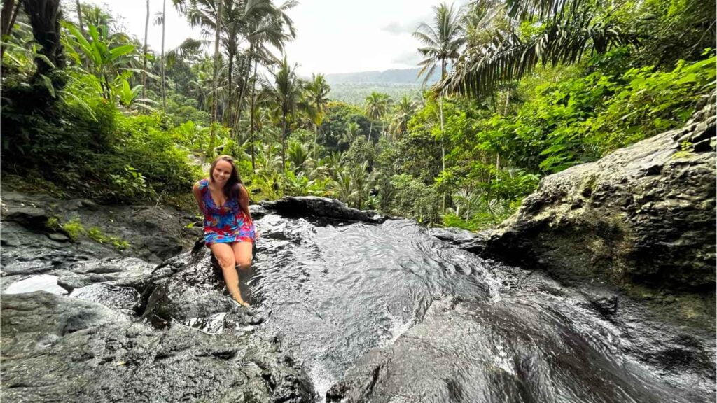 Gembleng Waterfall view from natural pool